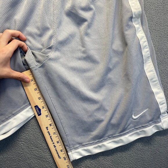 Nike Money White Gray 2010 Lined Mesh Men's Small Shorts 362664 070,Basketball - Picture 6 of 12